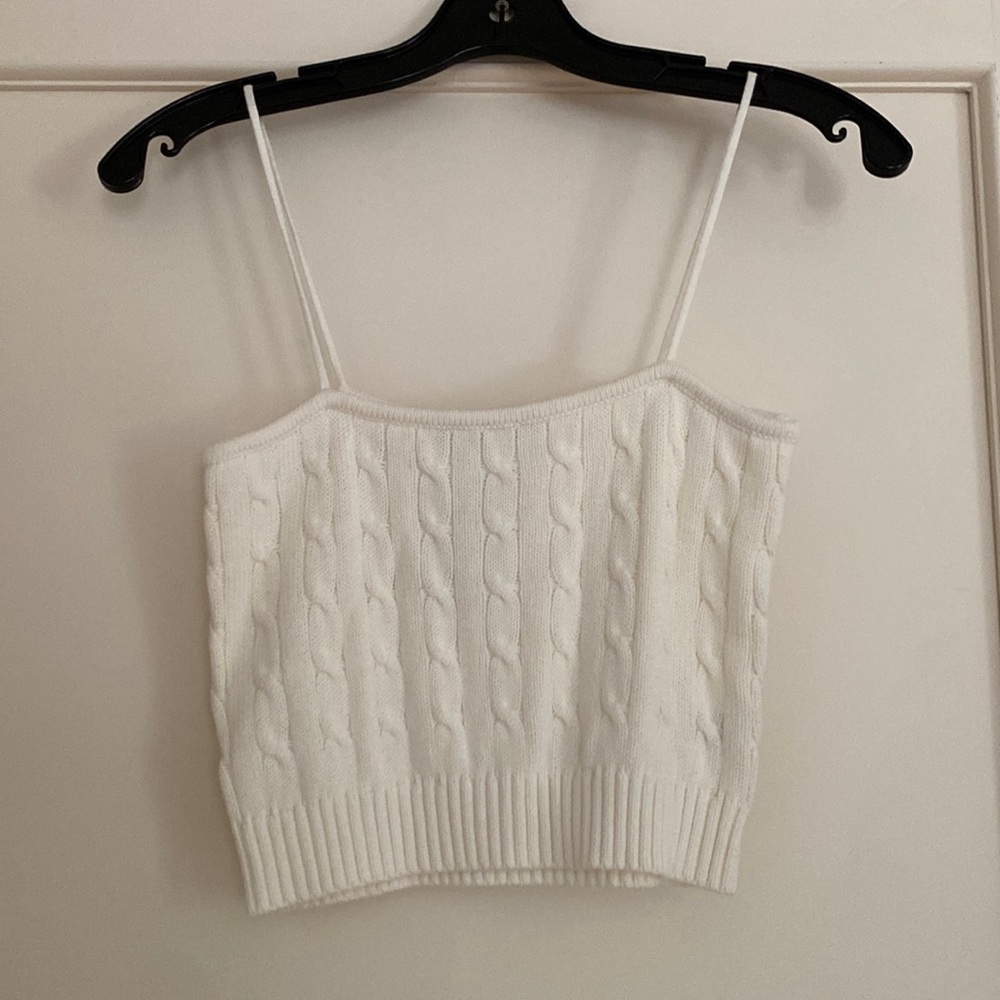 Brandy Melville Cable Knit Tank Top